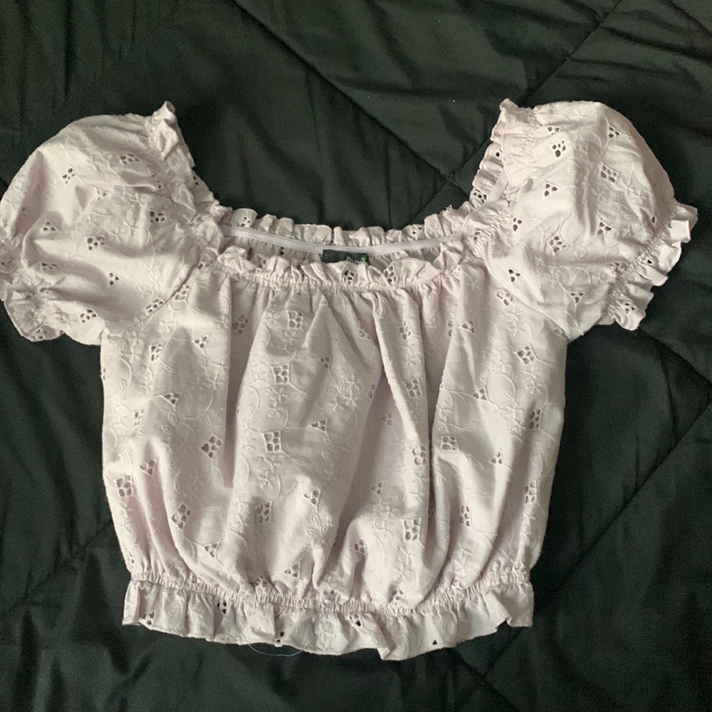 Light purple crop top